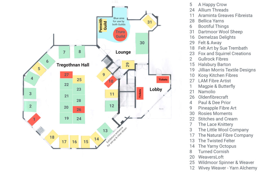 Kernow YAFF 2022 Floorplan and List