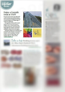 Kernow YAFF mentioned in The Knitter magazine issue 192