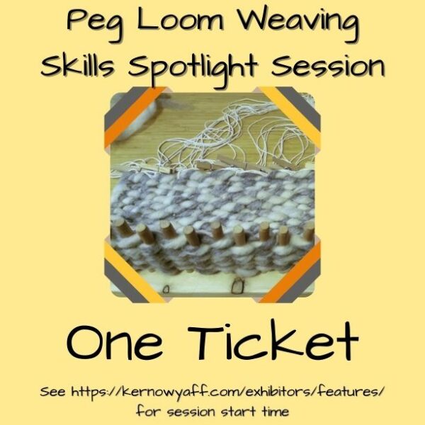 Peg Loom Weaving workshop ticket