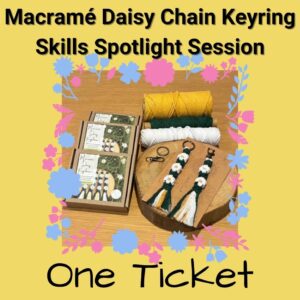 Macrame Daisy Chain Keyring workshop ticket