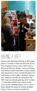 YAFF news in Simply Crochet magazine issue 172