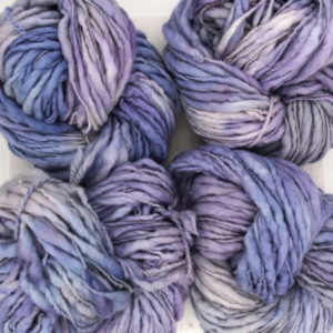 Purple handdyed wool